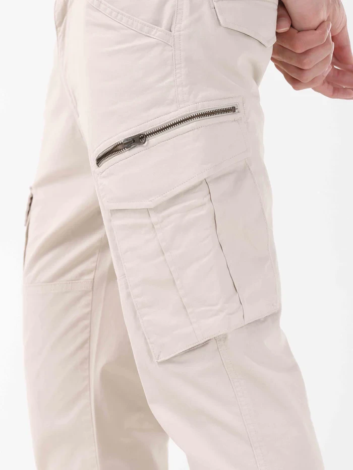 Utility Pistachio Cargo Pant White Color