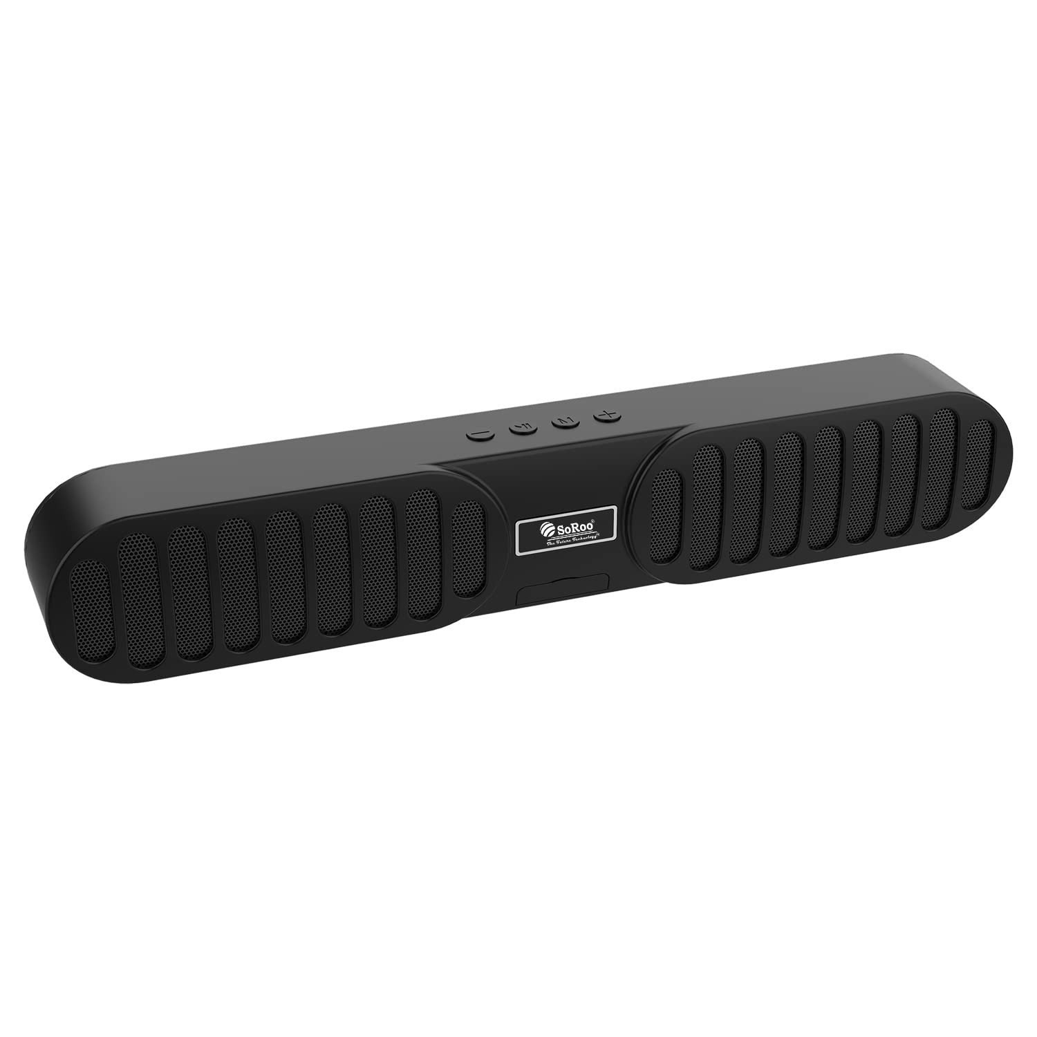 Soroo YO-565 10 Watt 2.0 Channel Wireless Bluetooth Soundbar, TWS Function, 8Hrs Battery Back-up, Home Theatre Experience, Stereo Sound,Compatible with All Devices Bluetooth 5.0
