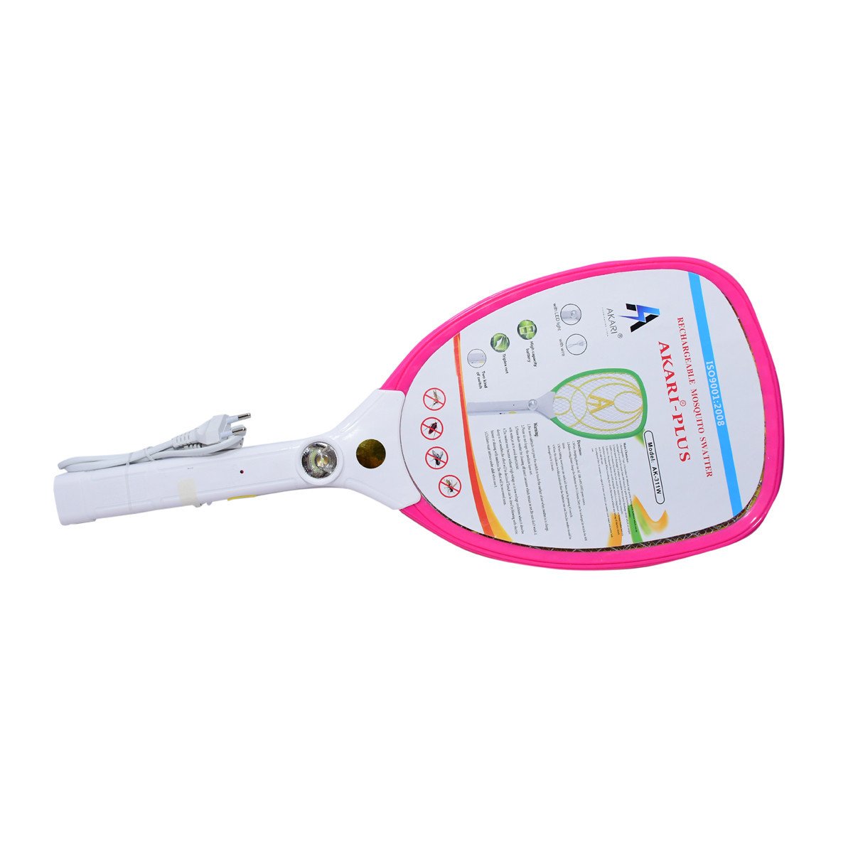 Mosquito Swatter Racket With Flashlight Akari Plus AK-310